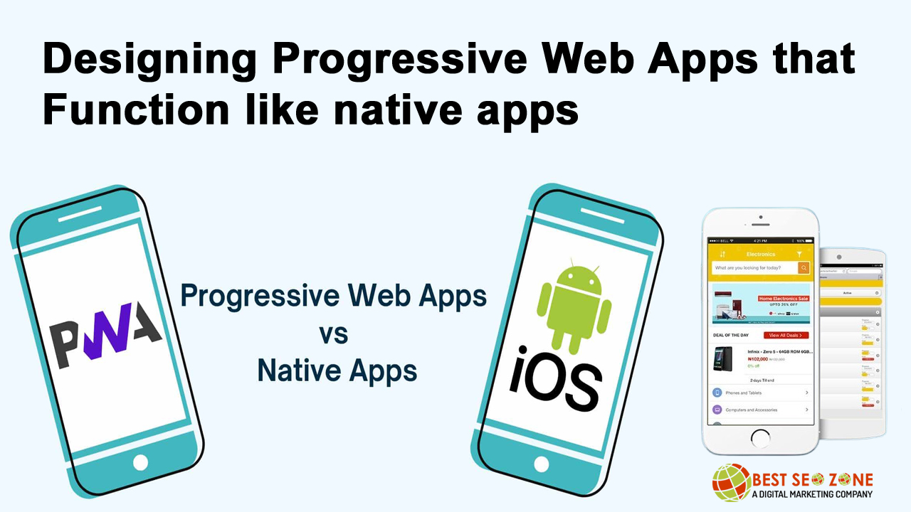 Designing Progressive Web Apps that function like native apps